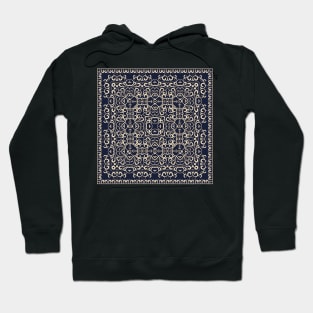 Bright square arabic ornate pattern Hoodie